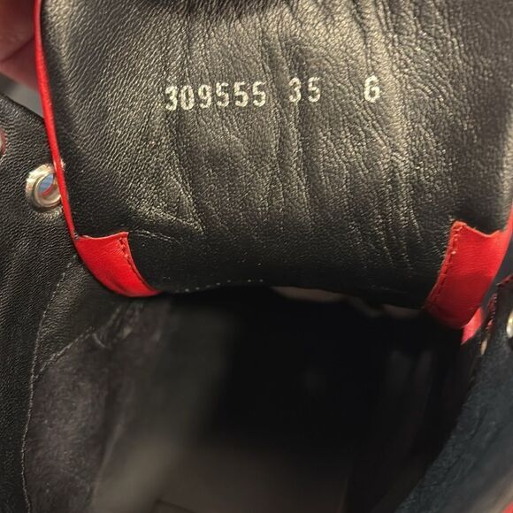 Gucci Silverstone NS Nylon High 'Red' Viaggio Leather Stripe Collection $890 - Picture 11 of 12